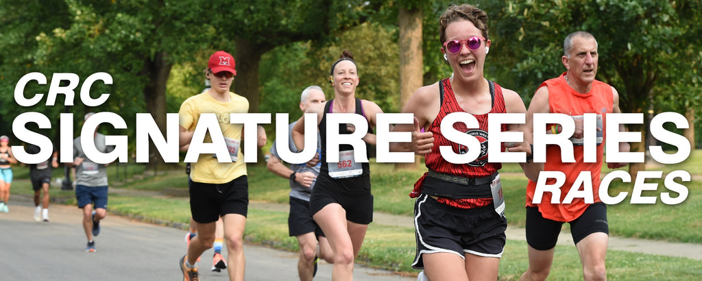 CRC's Signature Series is a calendar of central Ohio races that range from classics like the Columbus 10K and Arnold Pump & Run 5k to the fun of the Big Bad Wolfe 20 Miler and the CRC Mile Dash. Race with us, Columbus!